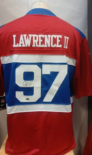 Dexter Lawrence New York Giants autographed Nike jersey COA photo signing
