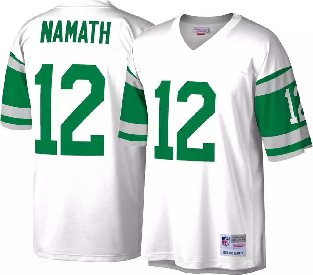 Joe Namath New York Jets Official NFL Mitchell & Ness Jersey white