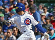 Javier Baez Chicago Cubs Official MLB Majestic Throwback Jersey gray