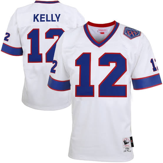 Jim Kelly Buffalo Bills Official NFL Super Bowl XXV Mitchell & Ness Jersey