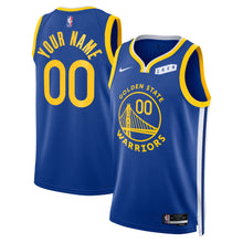 Any name and number Golden State Warriors customized Official NBA Nike Jersey blue