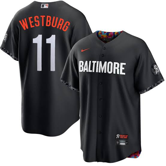 Jordan Westburg Baltimore Orioles Official MLB Nike City Connect Limited jersey