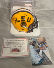 Odell Beckham Jr.  Autographed LSU Tigers Mini Helmet with COA Photo signing