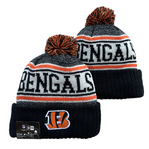 Cincinnati Bengals NFL New Era winter Hat with Pom Pom