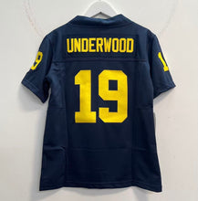 Bryce Underwood YOUTH KIDS Michigan Wolverines Official NCAA Jersey blue