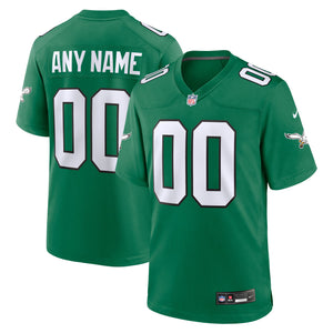 Philadelphia Eagles Any Name & Number customized YOUTH KIDS Official NFL Jersey Kelly Green