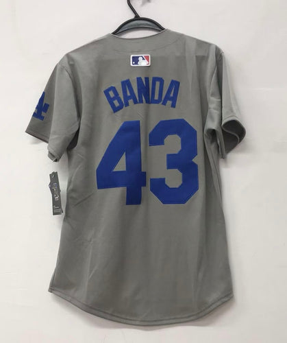 Anthony Banda Los Angeles Dodgers YOUTH Official MLB Nike Jersey gray