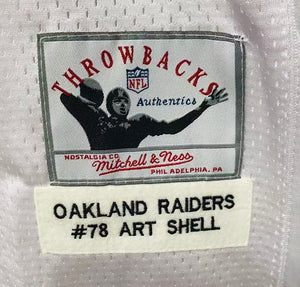 Art Shell Oakland Raiders NFL Mitchell & Ness Jersey white