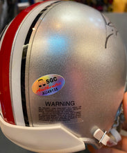 Cris Carter Autographed Ohio State Mini Helmet with SGC COA