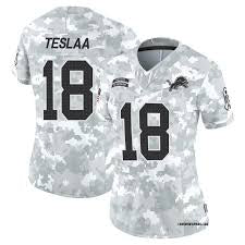 Isaac TeSlaa Detroit Lions Official NFL Salute to Service  Nike Jersey