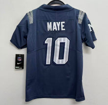 Drake Maye New England Patriots Official NFL Nike YOUTH KIDS 2025 Rivalries Collection Storm blue Jersey