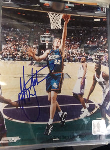 Christian Laettner Detroit Pistons Autographed 8x10 photo with COA