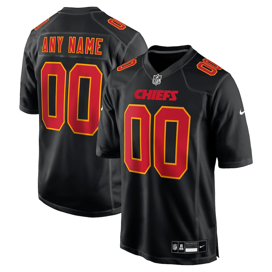 Kansas City Chiefs Any Name & Number customized YOUTH KIDS Official NFL Jersey black