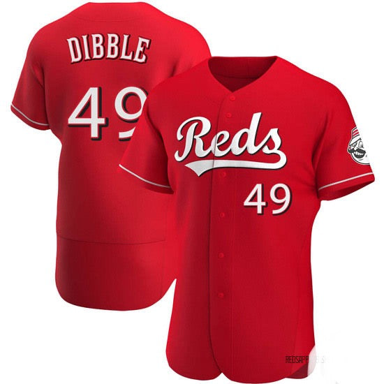 Rob Dibble Cincinnati Reds Official MLB Majestic Jersey red