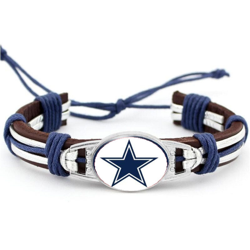 Dallas Cowboys NFL leather bracelet