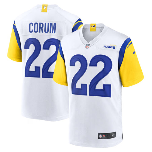 Blake Corum Los Angeles Rams Official NFL NIKE Jersey white
