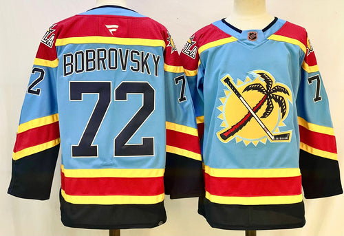 Sergei Bobrovsky Florida Panthers Official NHL Adidas Jersey Palm tree logo