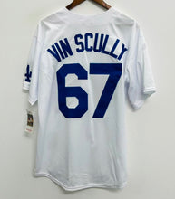 Vin Scully Los Angeles Dodgers Jersey Mitchell & Ness whites