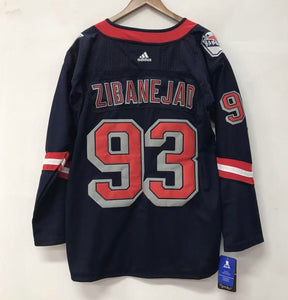 Mika Zibanejad New York Rangers Jersey Statue of Liberty