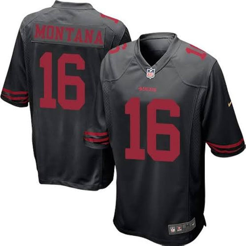 Joe Montana San Francisco 49ers official Nike black Jersey