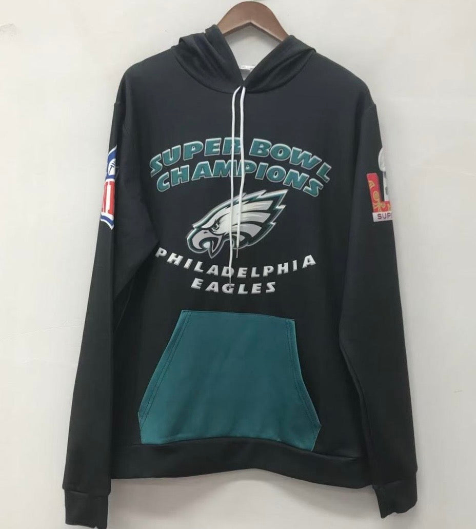 Philadelphia Eagles 2025 Super Bowl Champions Official NFL hoodie