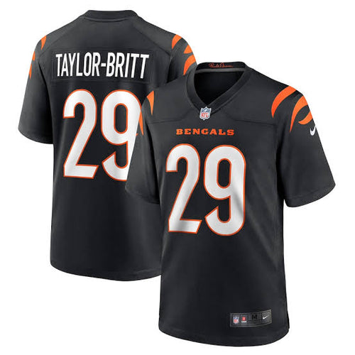 Cam Taylor - Britt Cincinnati Bengals Official NFL NIKE Jersey Black
