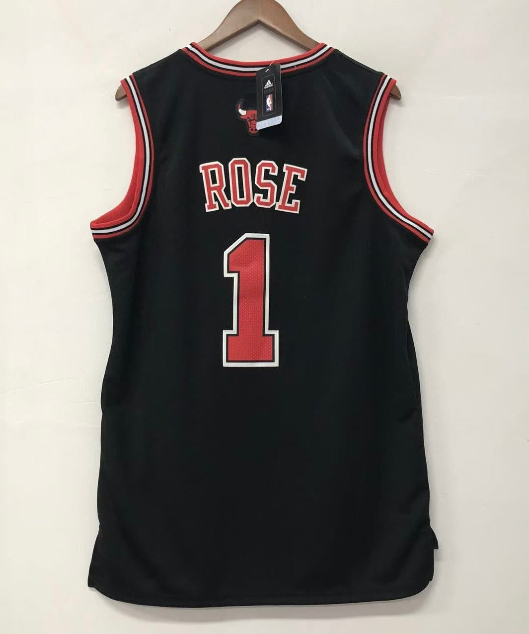 Derrick Rose Chicago Bulls Official NBA Adidas Jersey black