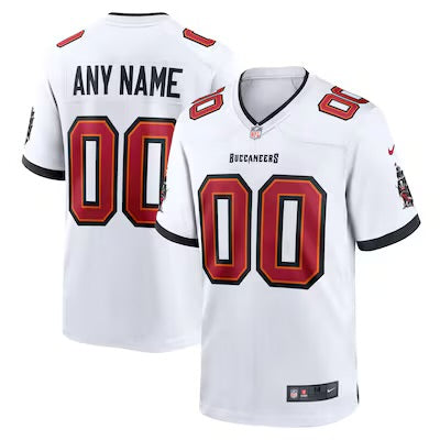 Any name & Number Tampa Bay Buccaneers Official NFL Nike Jersey white
