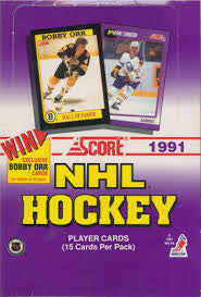1991 Score NHL Hockey wax box 36 packs – Classic Authentics