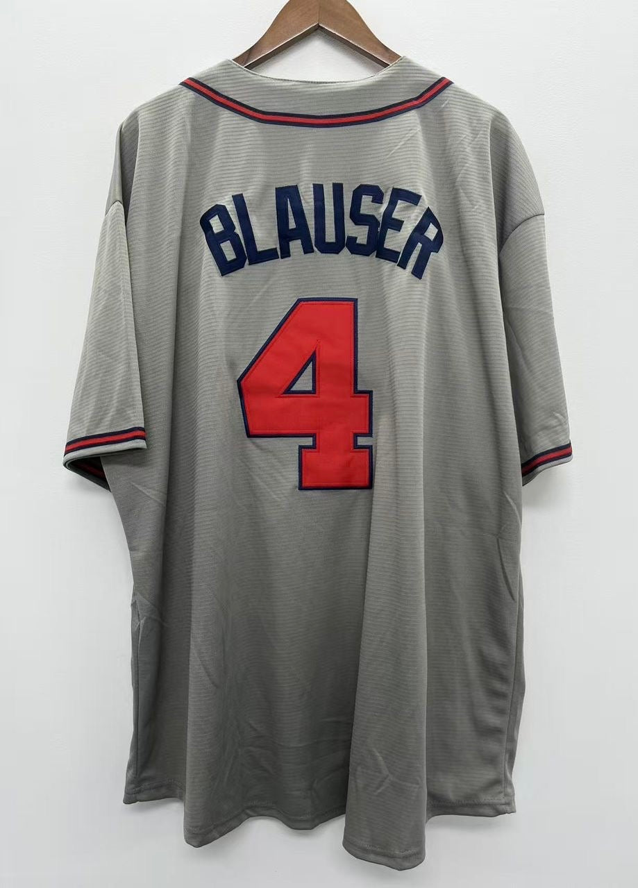 Jeff Blauser Atlanta Braves Official MLB Majestic Jersey – Classic