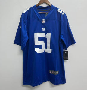 Abdul Carter New York Giants Official NFL Nike Jersey blue