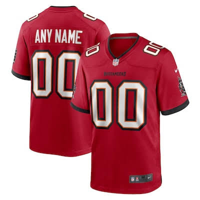 Any name & Number Tampa Bay Buccaneers Official NFL Nike Jersey red