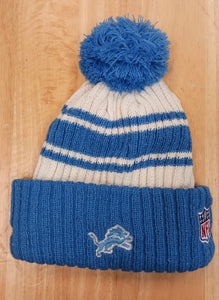 Detroit Lions NFL New Era winter knit Hat with Pom Pom