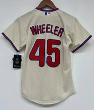 Zack Wheeler YOUTH Philadelphia Phillies jersey Cream