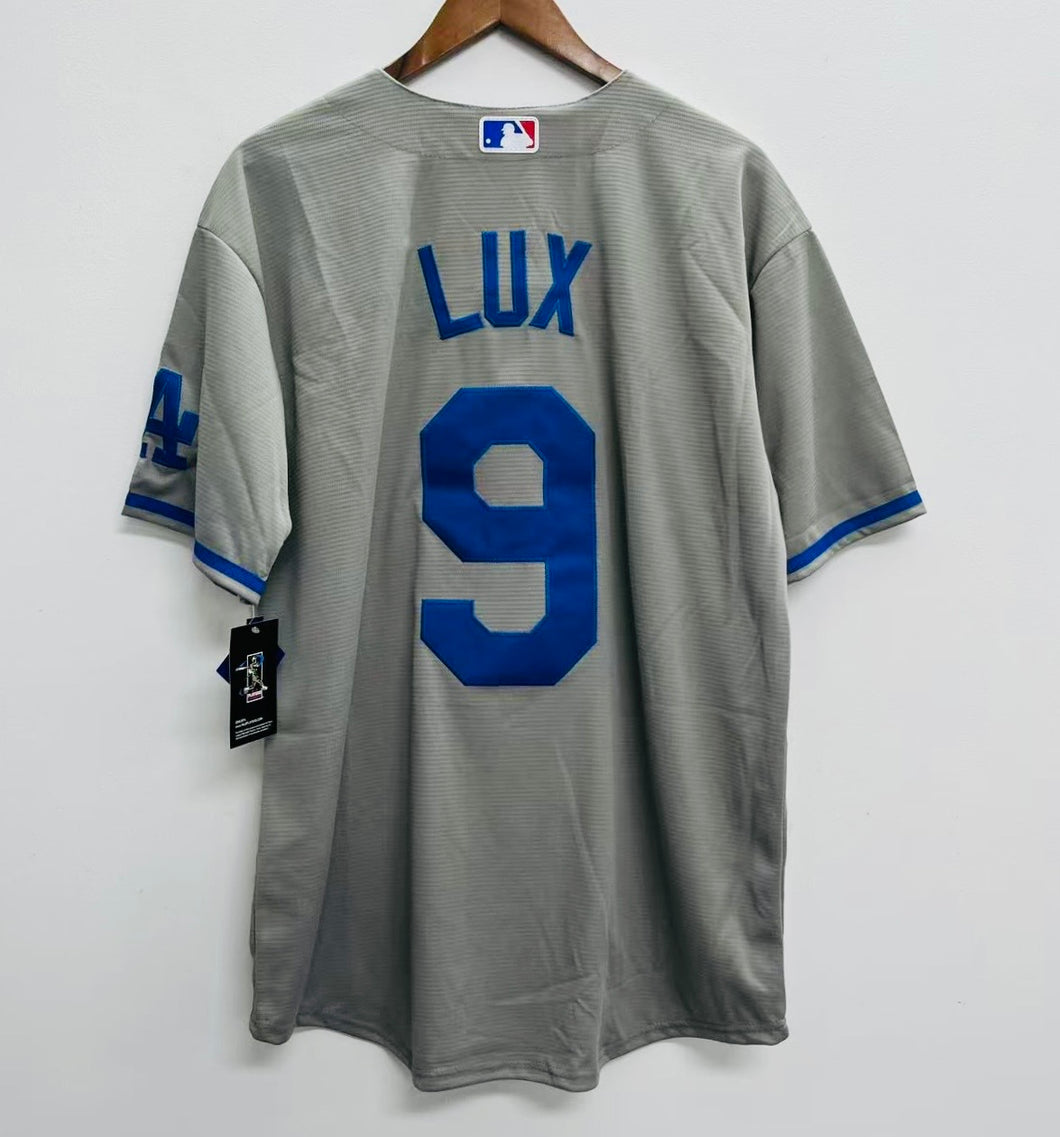 Gavin Lux Los Angeles Dodgers Official MLB Nike jersey gray