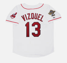 Omar Vizquel Cleveland Indians Official 1995 World Series Majestic Jersey
