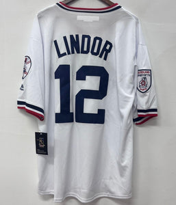 Francisco Lindor Cleveland Indians Jersey Majestic