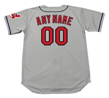 Any Name & Number Customized 1990’s Cleveland Indians Official MLB jersey Majestic gray