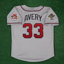 Steve Avery Atlanta Braves Official MLB 1995 World Series Jersey Gray