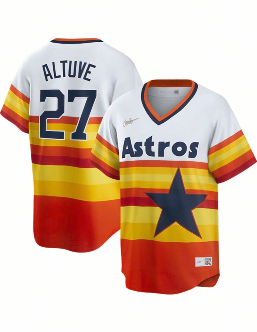 Jose Altuve Houston Astros retro 1975 1986 Cooperstown Jersey Nike