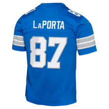 Sam LaPorta YOUTH KIDS Detroit Lions Official NFL Nike Jersey Blue