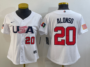 Pete Alonso Team USA Baseball jersey Nike White