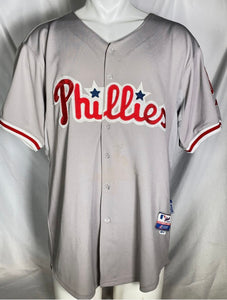 Cliff Lee Philadelphia Phillies Official MLB Majestic jersey gray