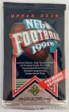 1991 Upper Deck Football wax box 36 packs