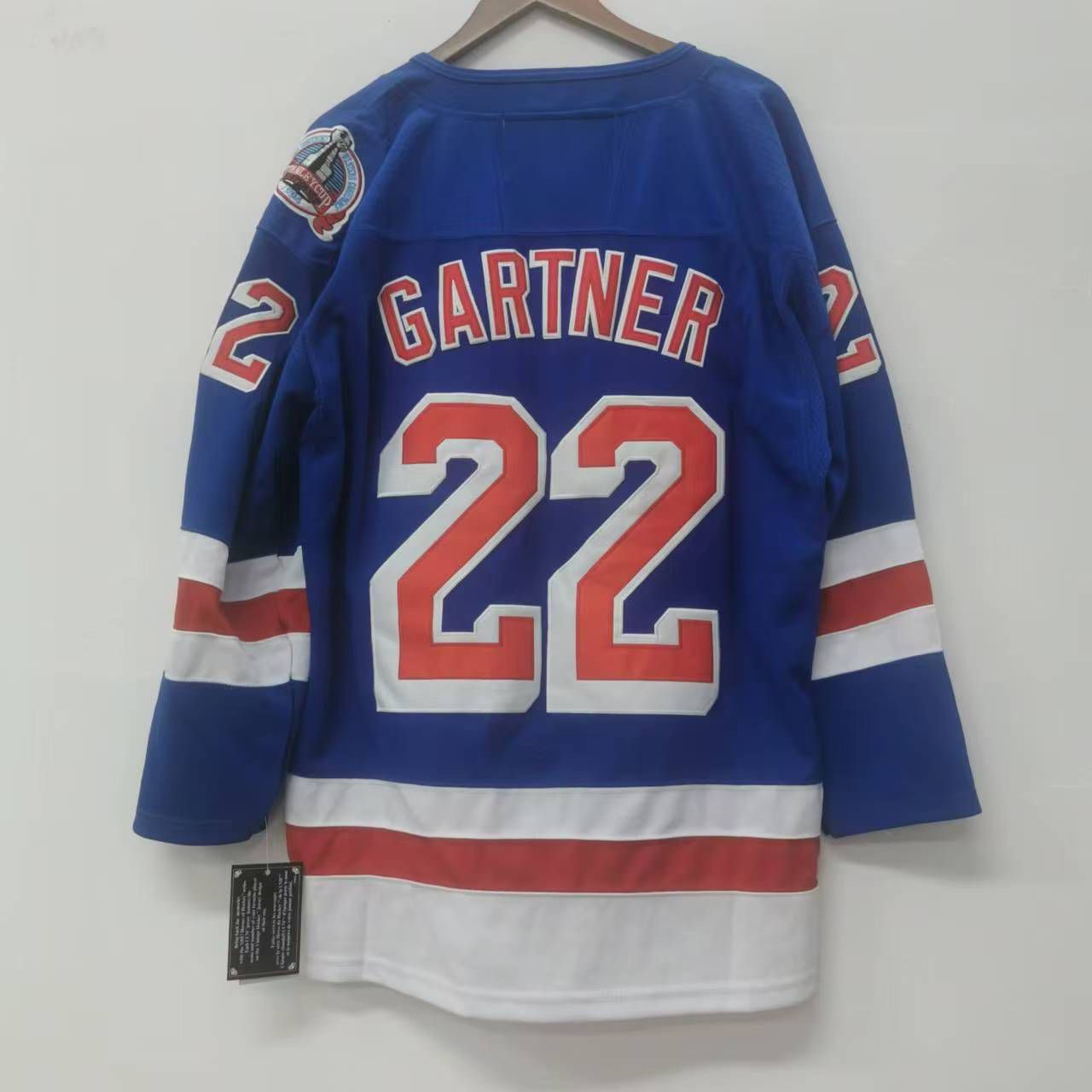 Mike Gartner New York Rangers Official NHL Jersey CCM 94 SC patch
