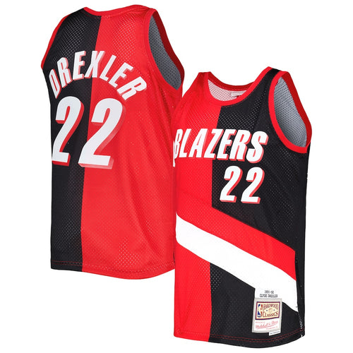 Clyde Drexler Portland Trailblazers Official NBA Mitchell & Ness Jersey