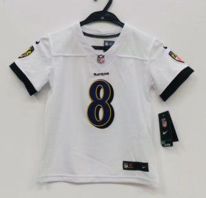Lamar Jackson Baltimore Ravens Baby Toddler jersey b/t white