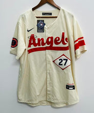 Mike Trout Anaheim Los Angeles Angels YOUTH KIDS Official MLB Nike Jersey cream color