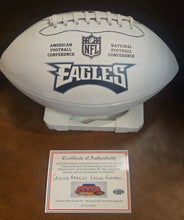 Saquon Barkley Autographed Philadelphia Eagles Logo Football with COA