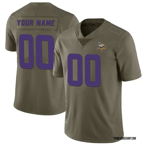 Minnesota Vikings Any Name & Number customized YOUTH KIDS Official NFL Nike Salute to Service Jersey